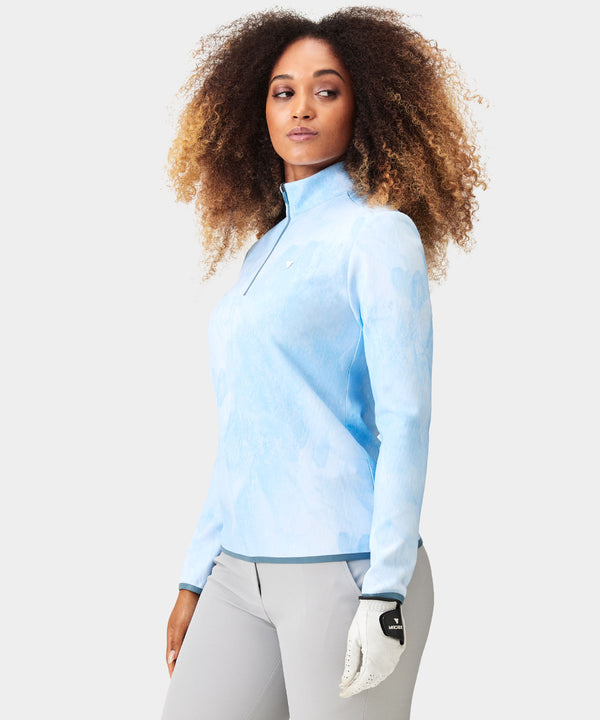 Therma Quarter Zip - Cloud Blue