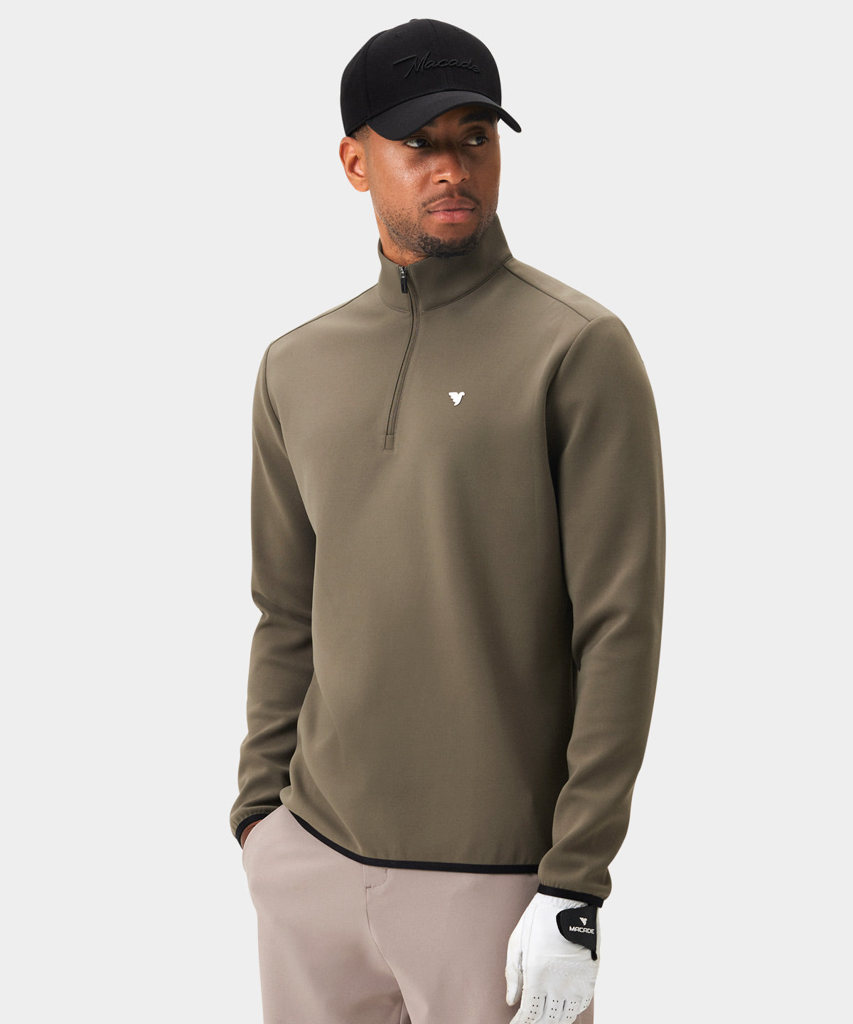 Olive Green Therma Quarter Zip