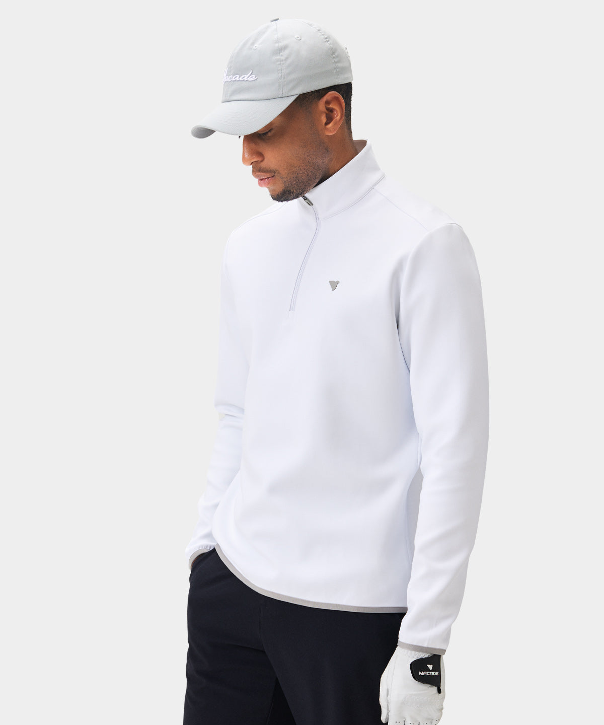 White Therma Quarter Zip