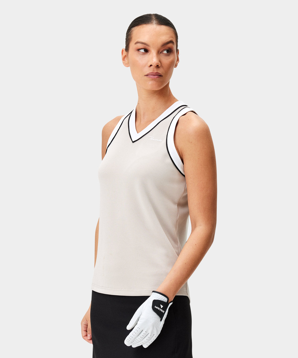 Ava Tan Sleeveless Top Macade Golf