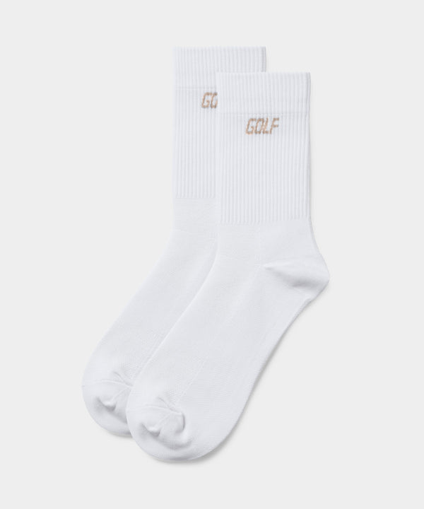 Golf Crew Socks - Men’s White