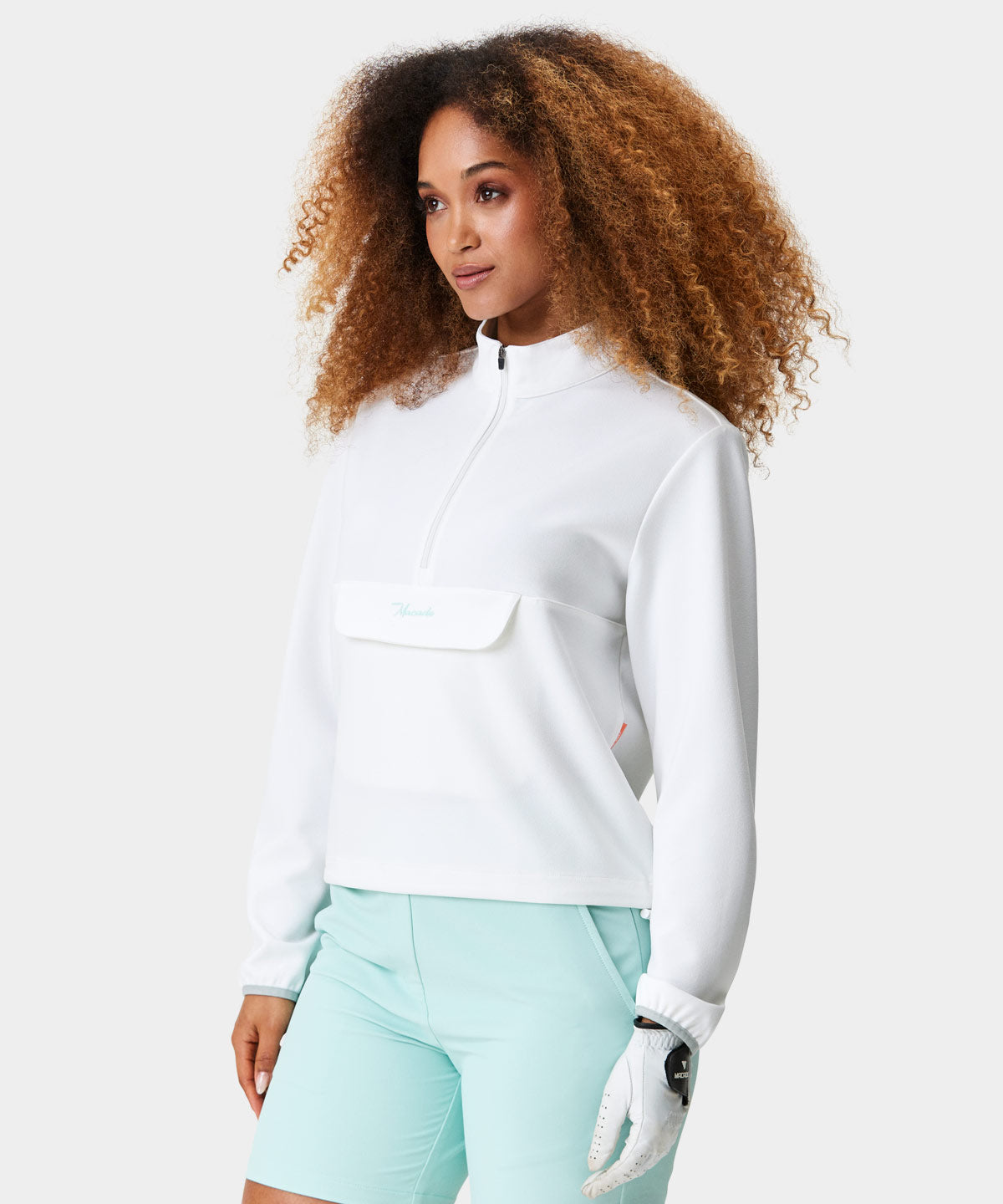 White Cropped Air Anorak Macade Golf