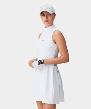 Nola White Mock Neck Dress Macade Golf