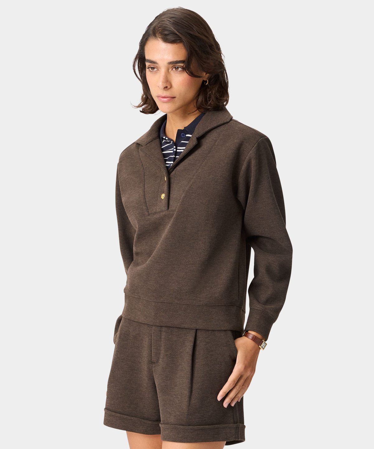 Penny Wool Sweatshirt - Brown