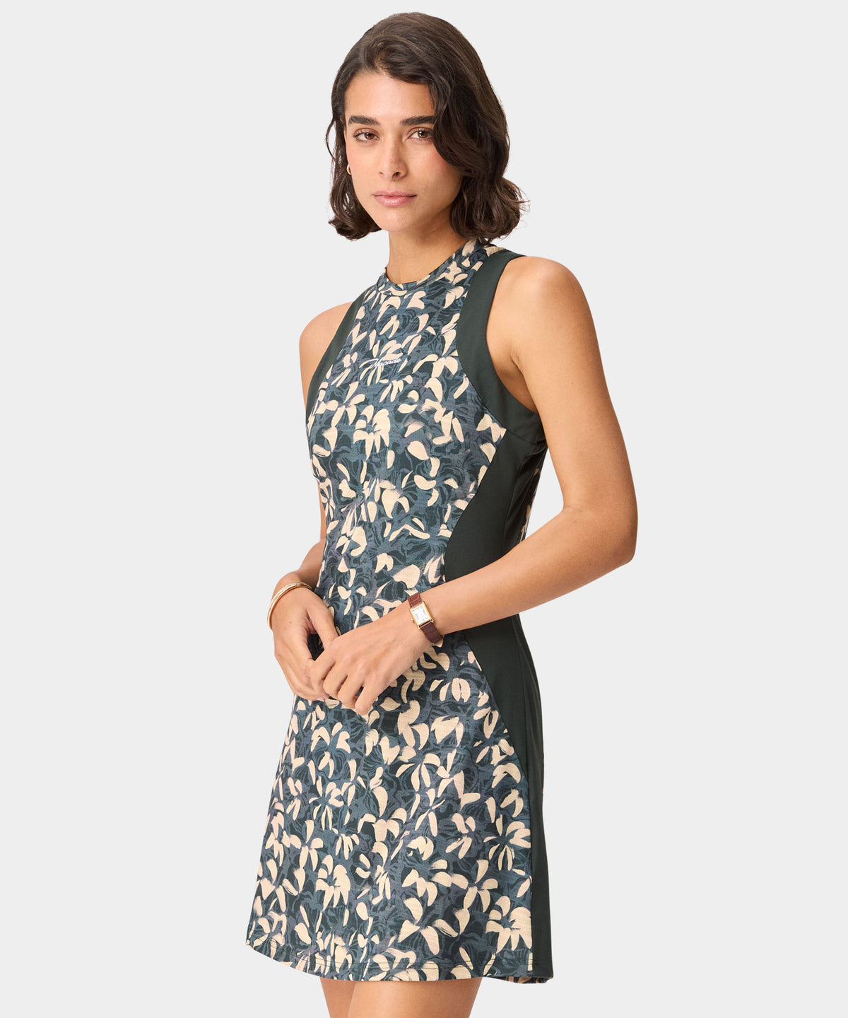 Inez Sleeveless Dress - Fairway Tropics (AOP)