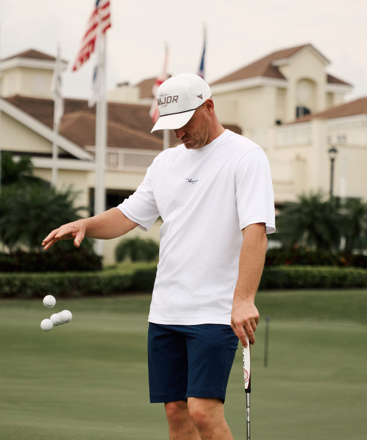 White Major Rope Snapback