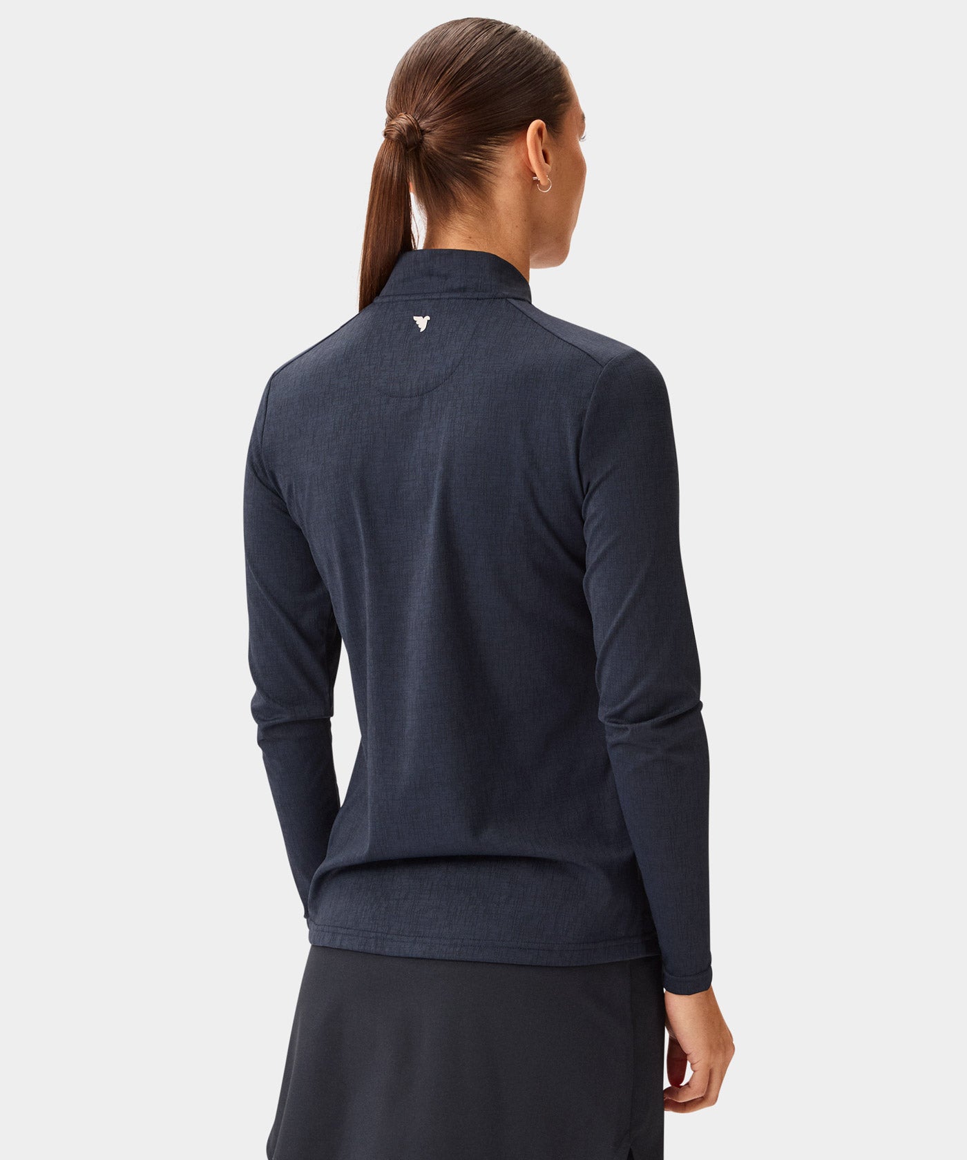 Dawn Navy Long-Sleeve Bomber Shirt