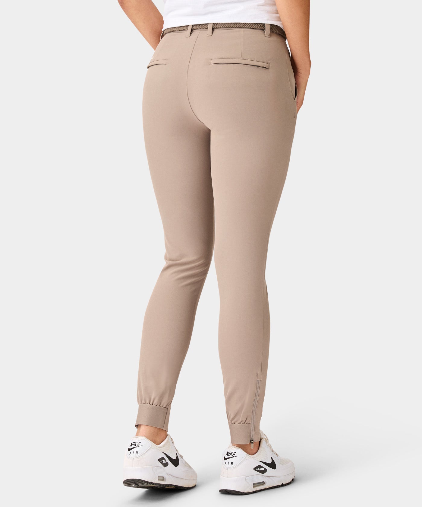 Ash Brown Four-Way Stretch Jogger