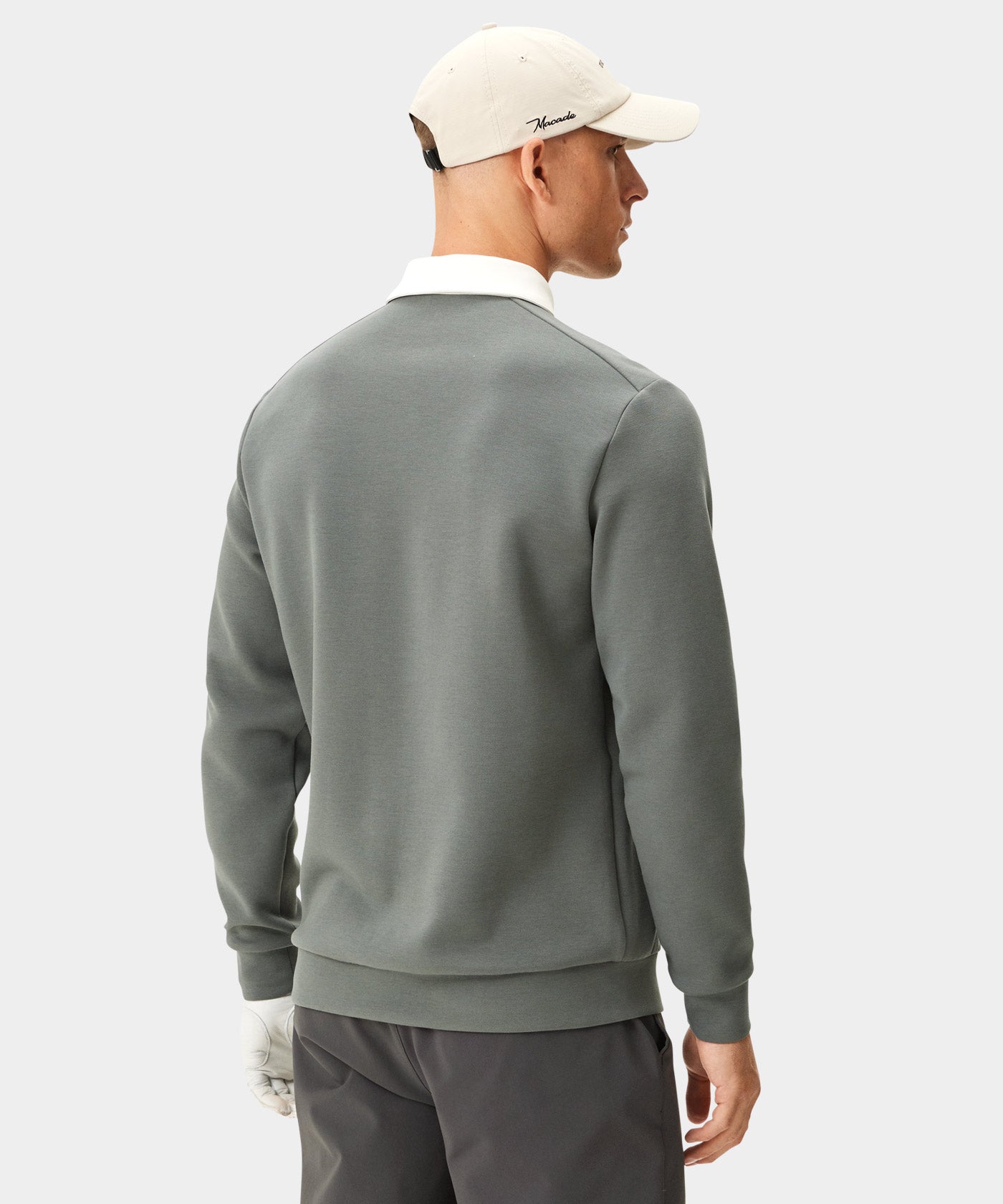 Blades Teal Gray Polo Sweatshirt