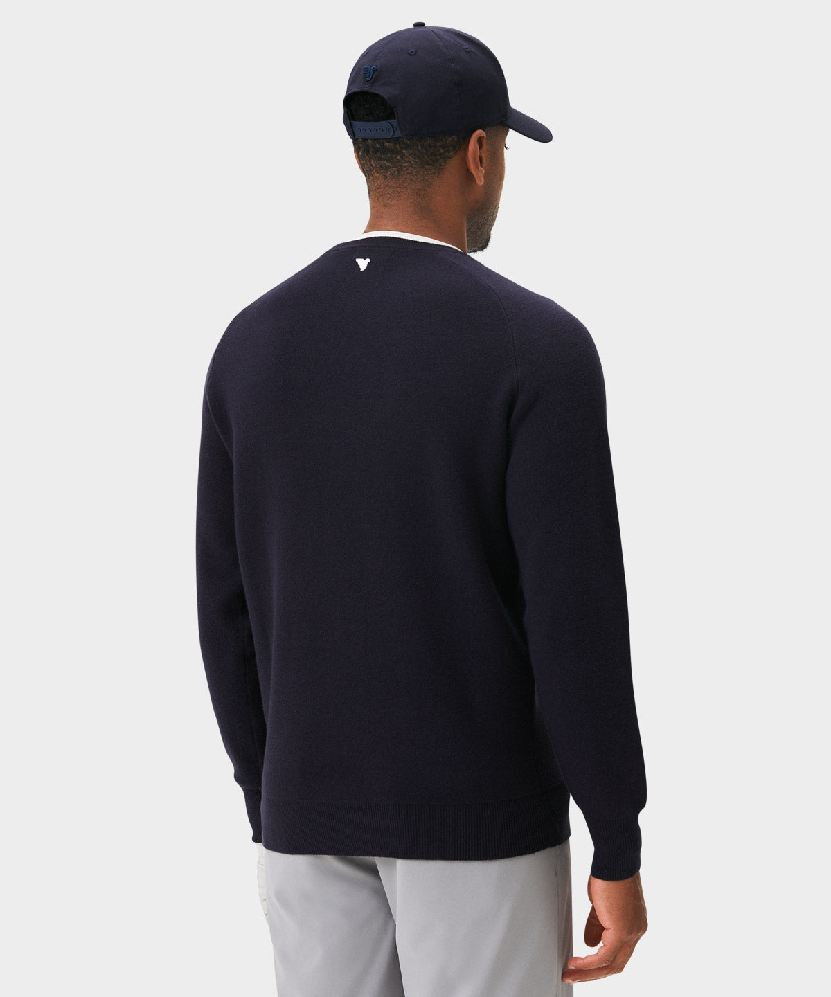 Dark Blue TX Knit Crewneck Macade Golf