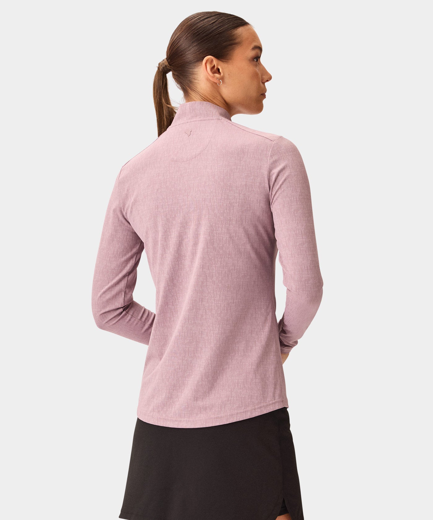 Dawn Mauve Long-Sleeve Bomber Shirt