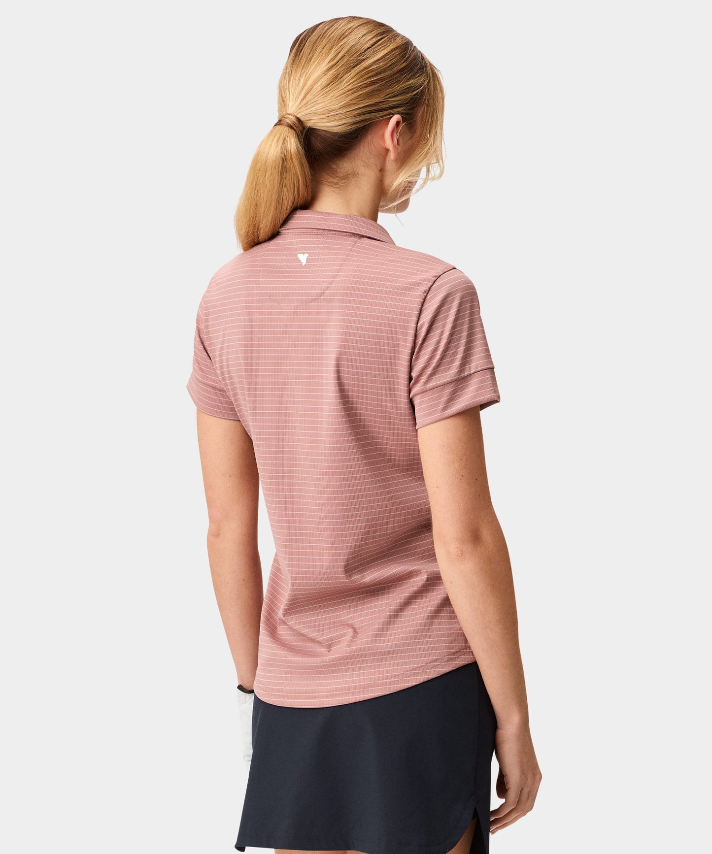 Striped Performance Shirt - Dusty Rose