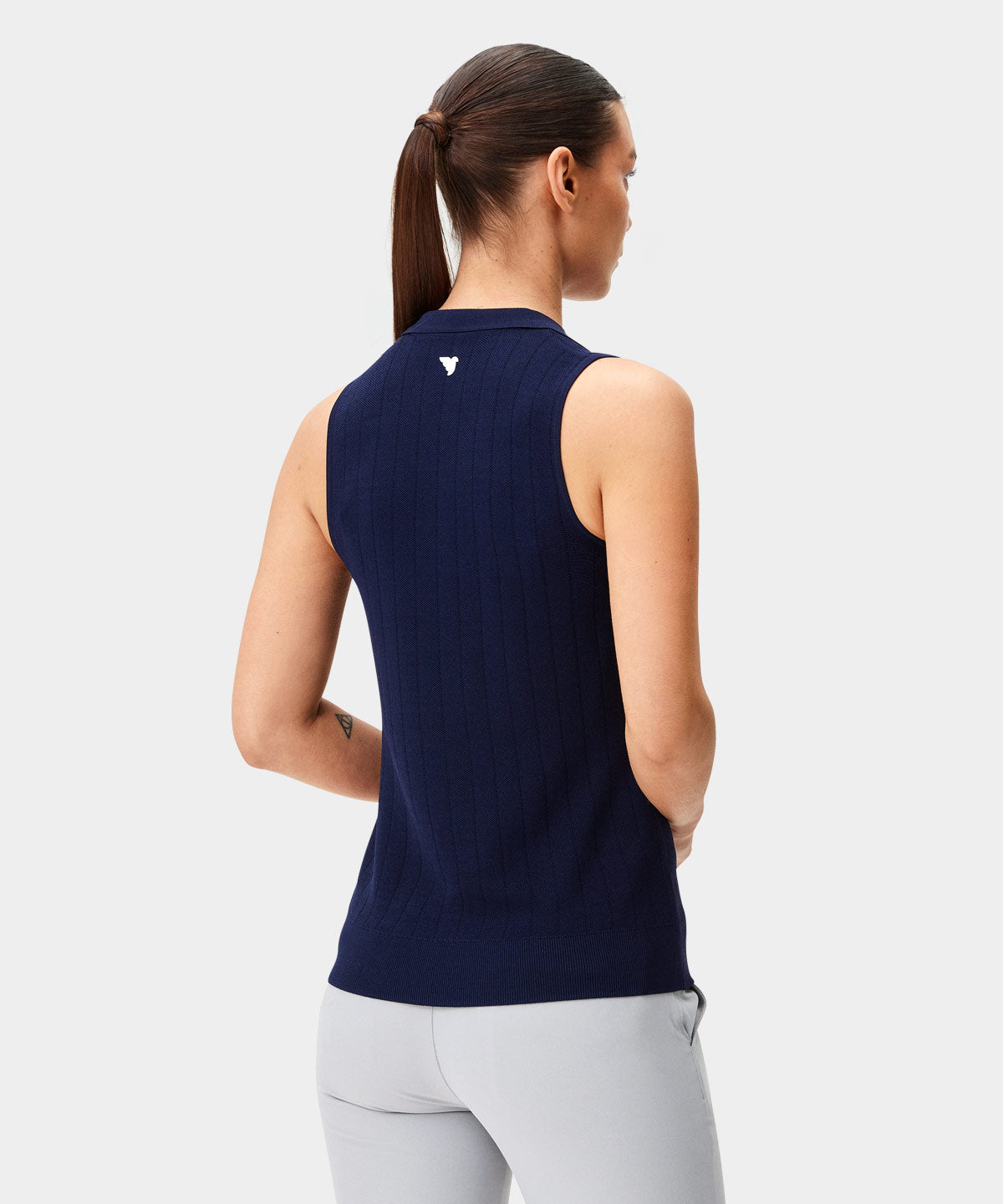 Eva Navy Top Macade Golf