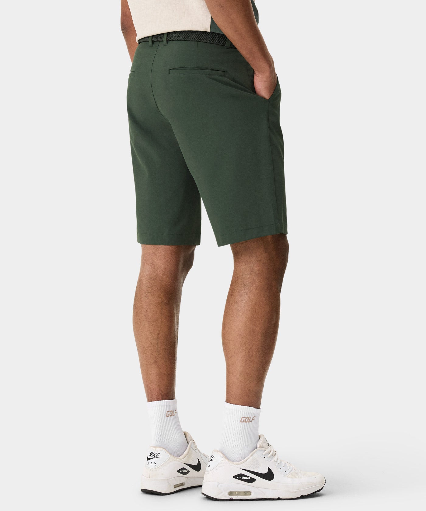 Forest Green Four-Way Stretch Shorts