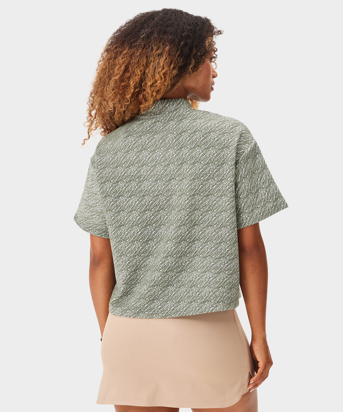 Madison Green Crop Mock Tee Macade Golf