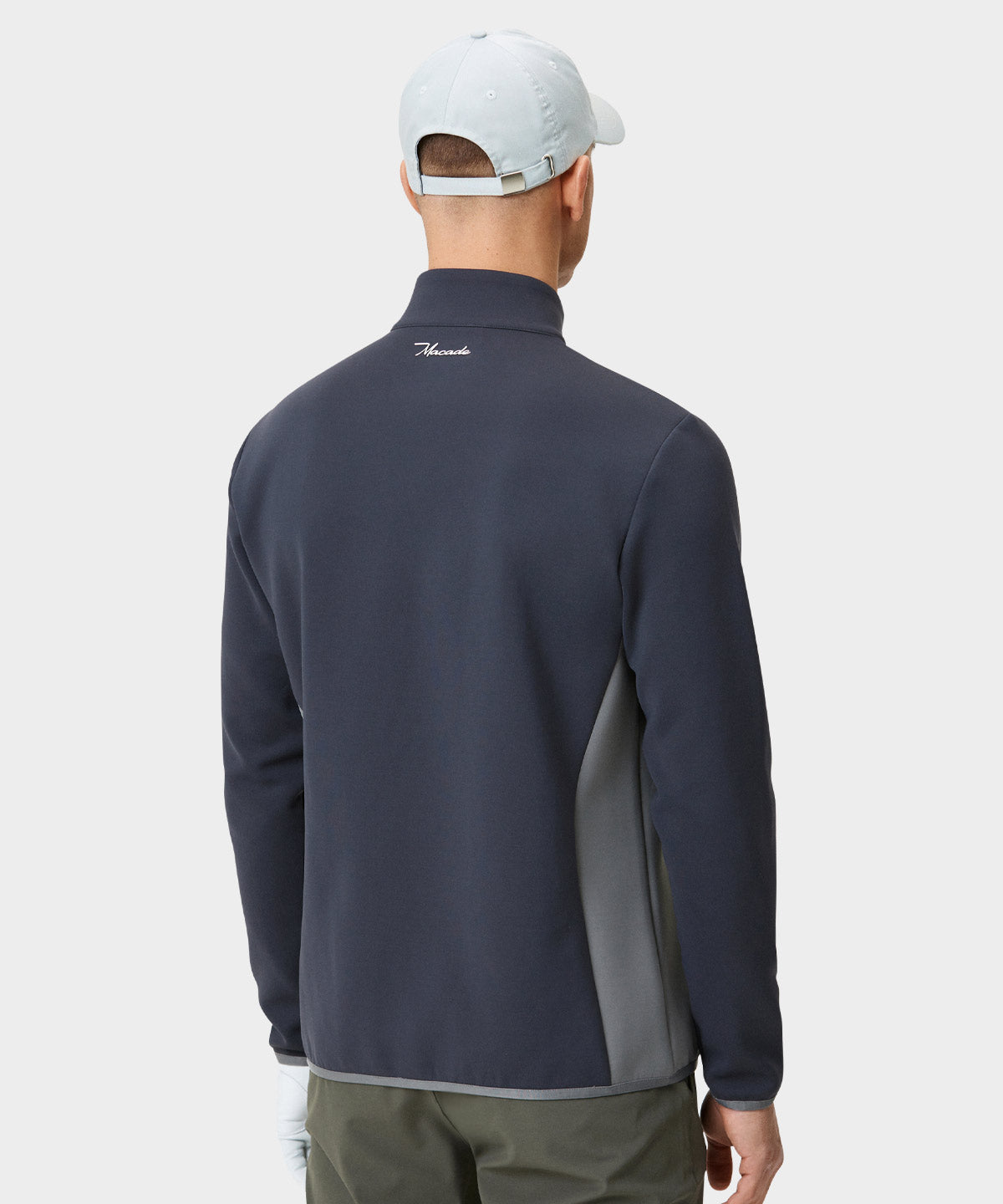 Gray Stage Quarter Zip Macade Golf