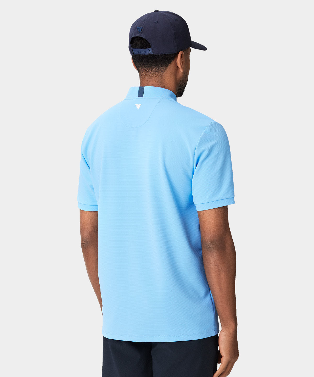 Heath Light Blue Bomber Shirt – Macade Golf