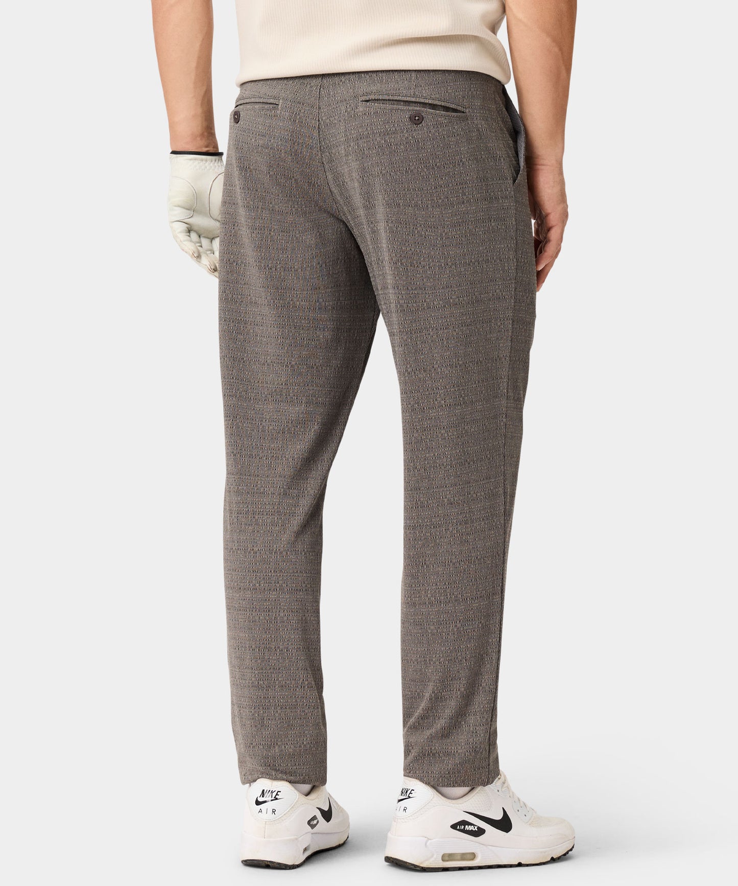 Ridgeweave Pleated Trousers - Jet Grey
