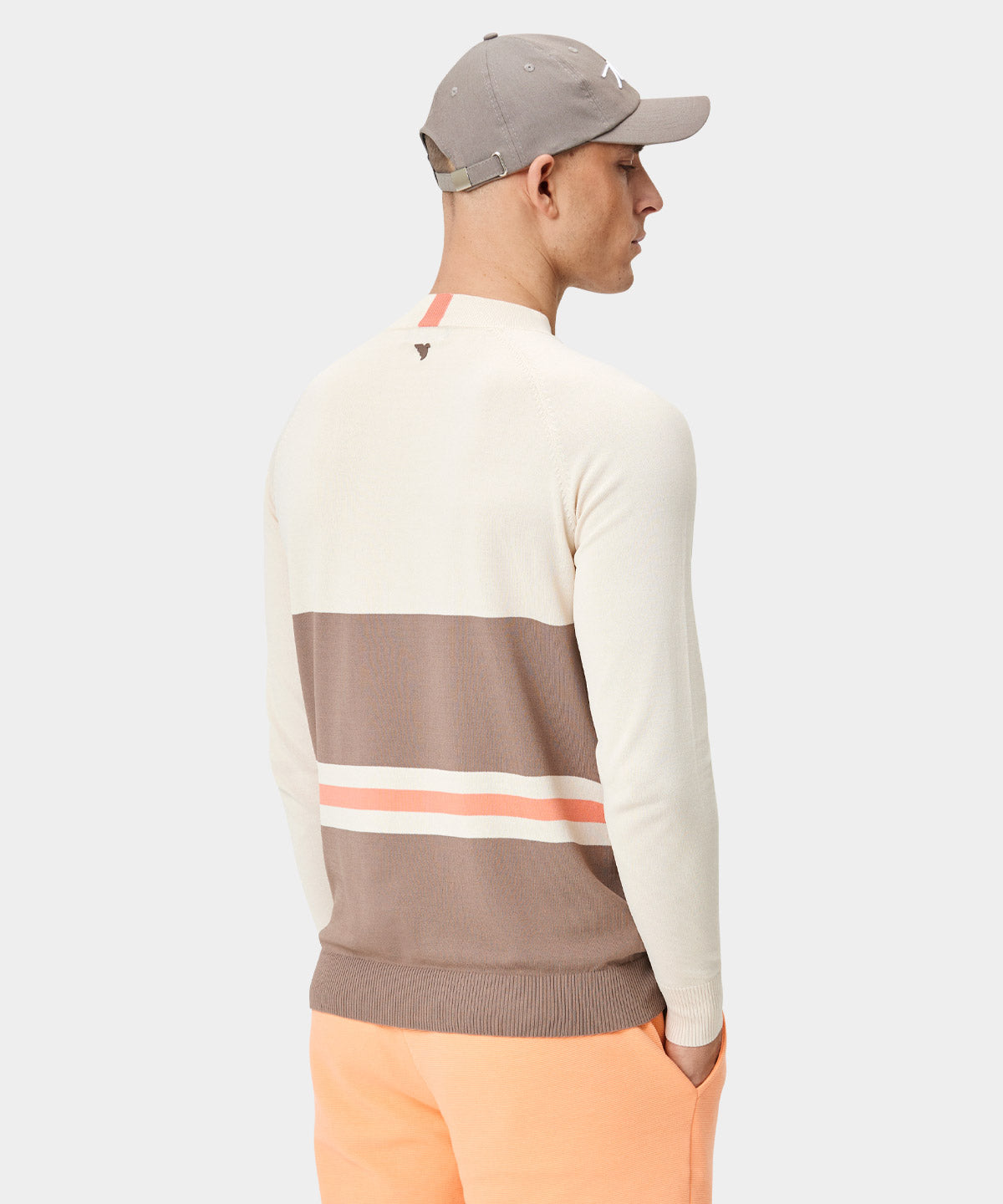 Tan Tech Jupiter Mock Neck Sweater Macade Golf