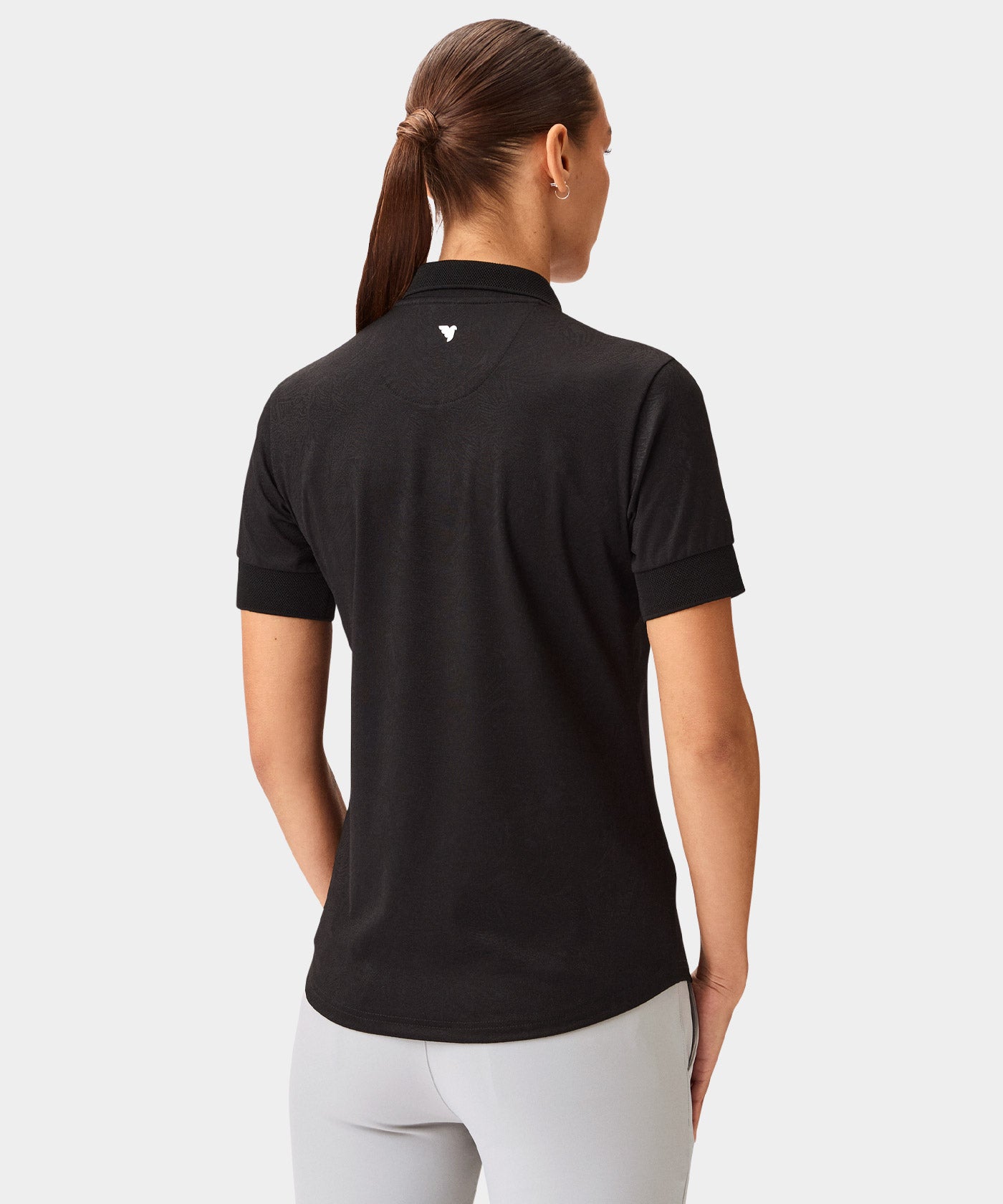 Lace Black Paisley Zip Shirt