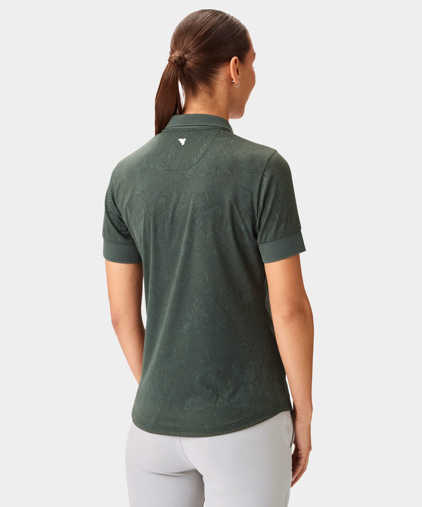 Lace Green Paisley Zip Shirt