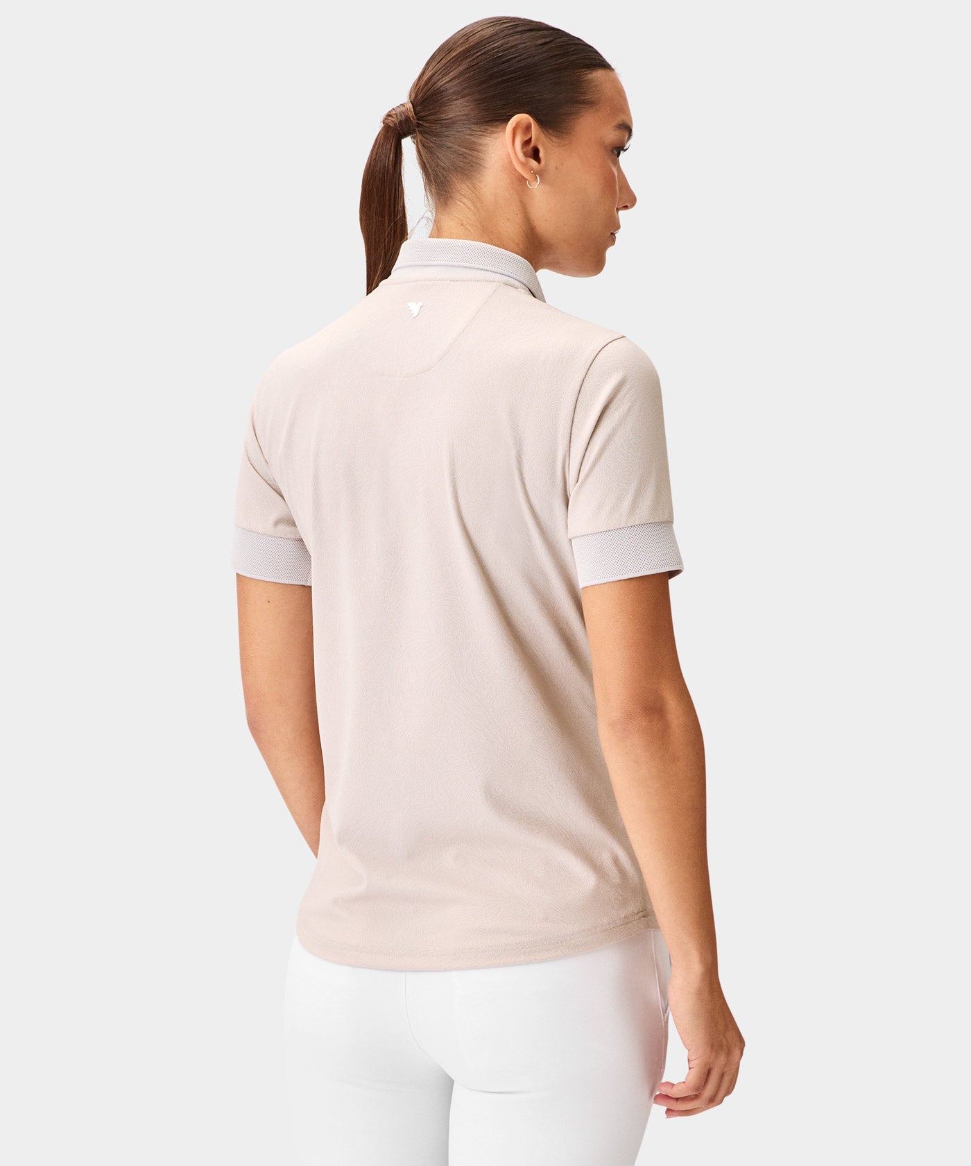 Lace Tan Paisley Zip Shirt