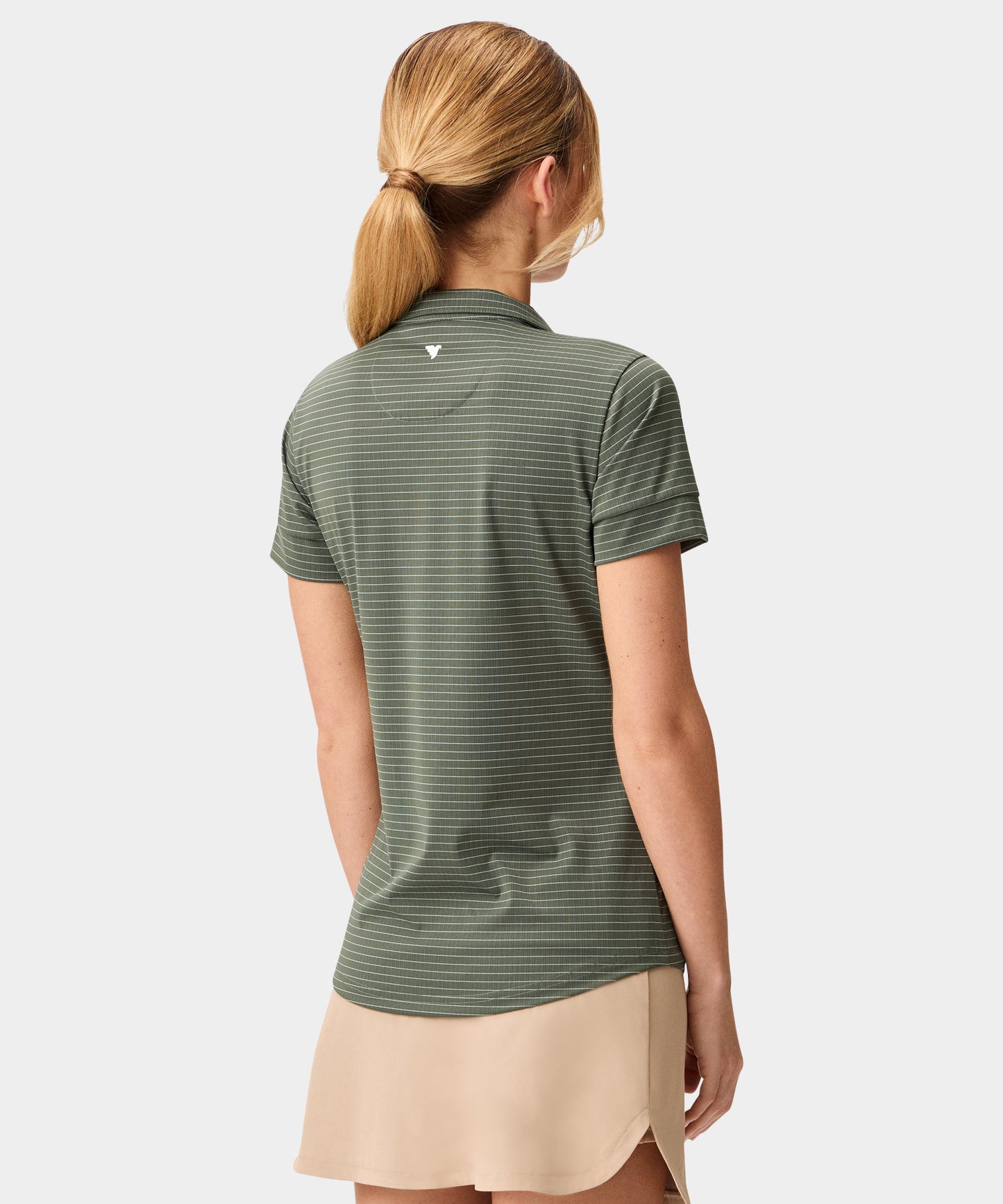 Striped Performance Shirt - Light Olive