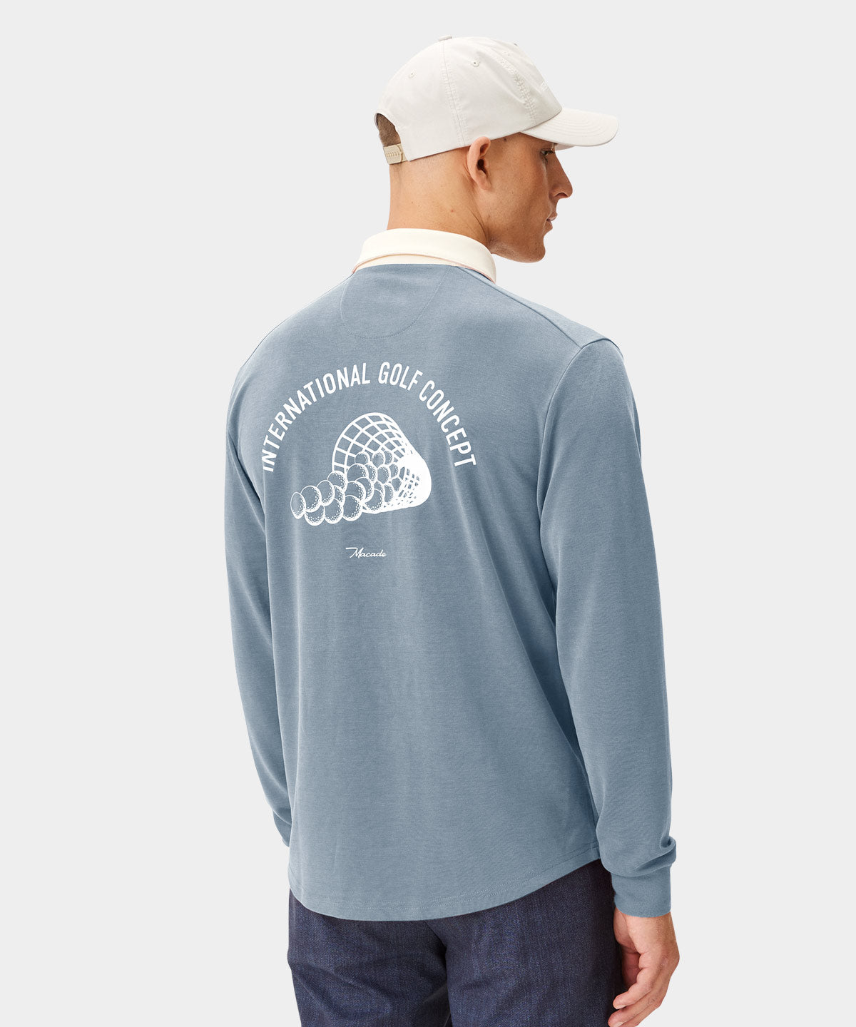 Light Blue Players Longsleeve Shirt Macade Golf