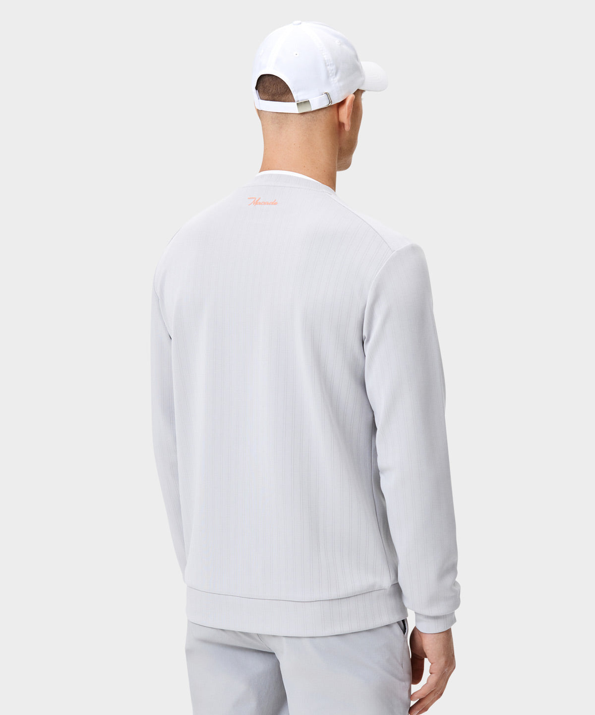 Light Gray Tech Stage Sweater Macade Golf