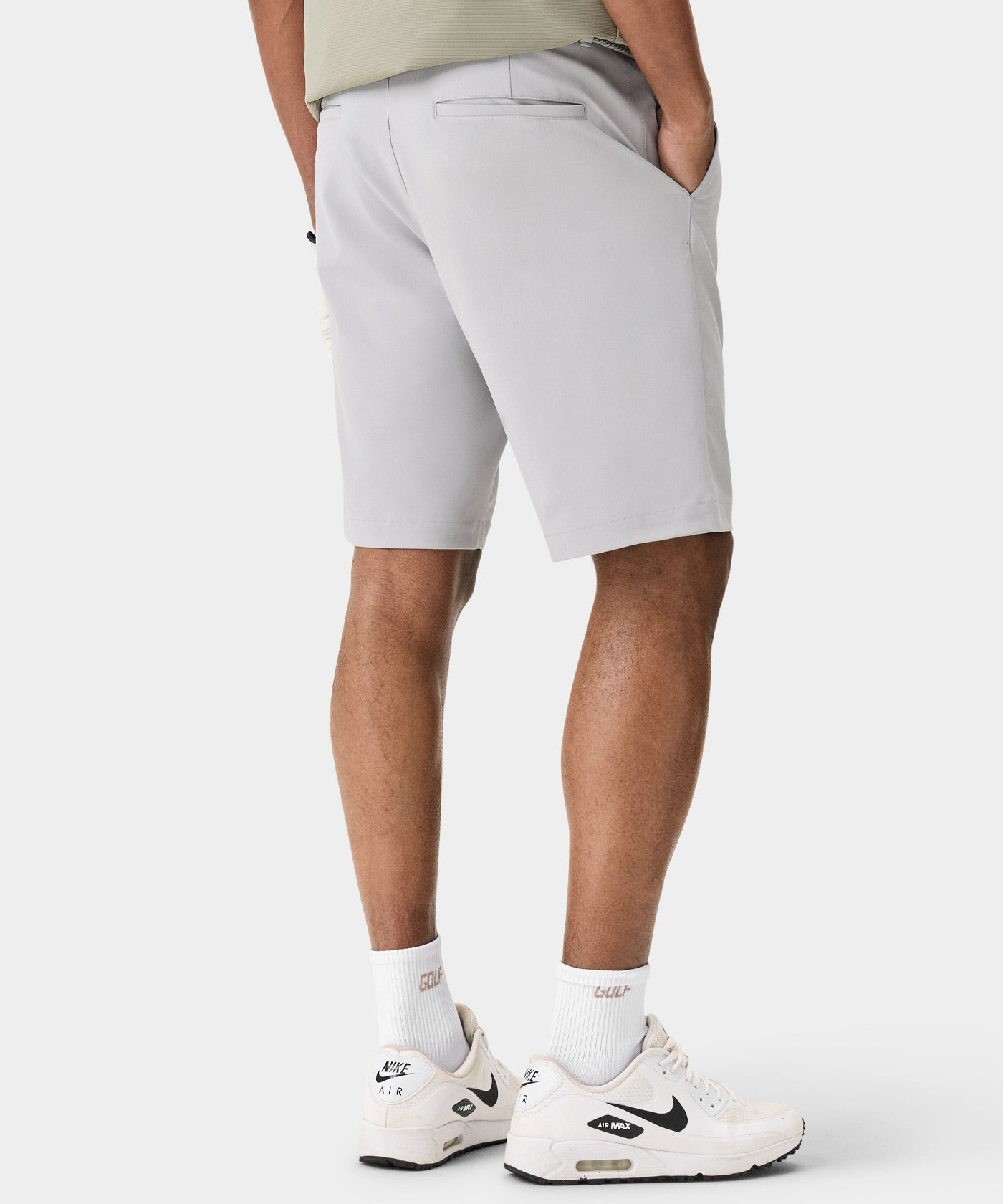 Light Grey Four-way Stretch Shorts