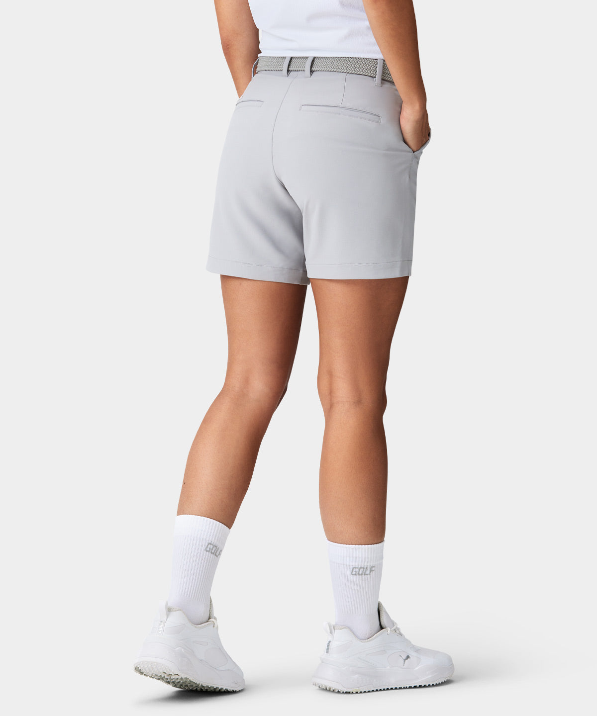 Light Grey Flex Shorts - Macade Golf