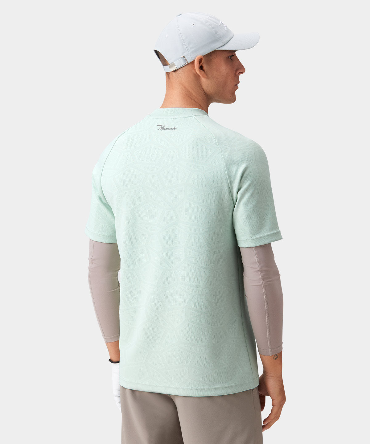 Mint Low Mock Tech Tee Macade Golf