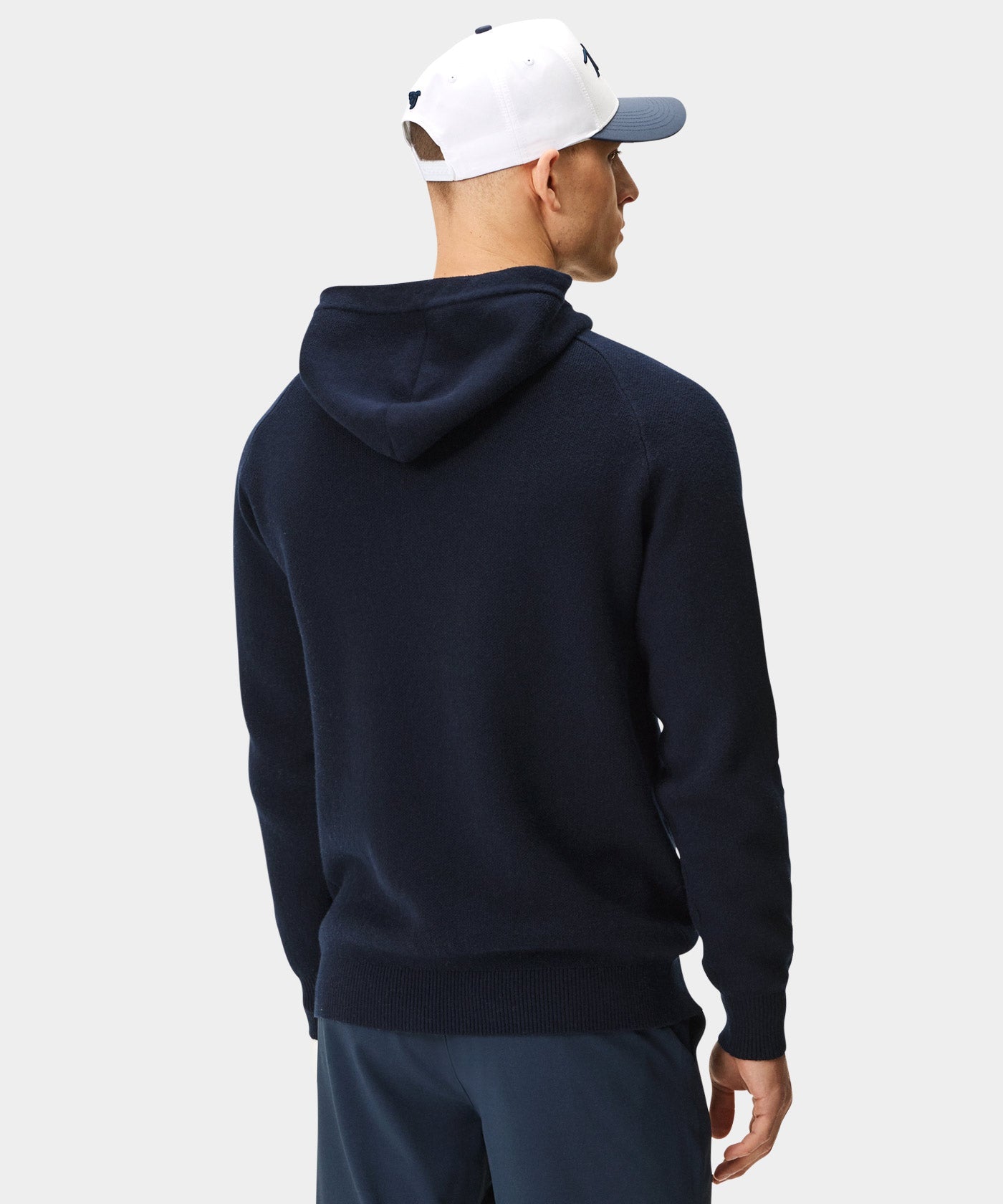 Navy Tech Knit Hoodie Macade Golf