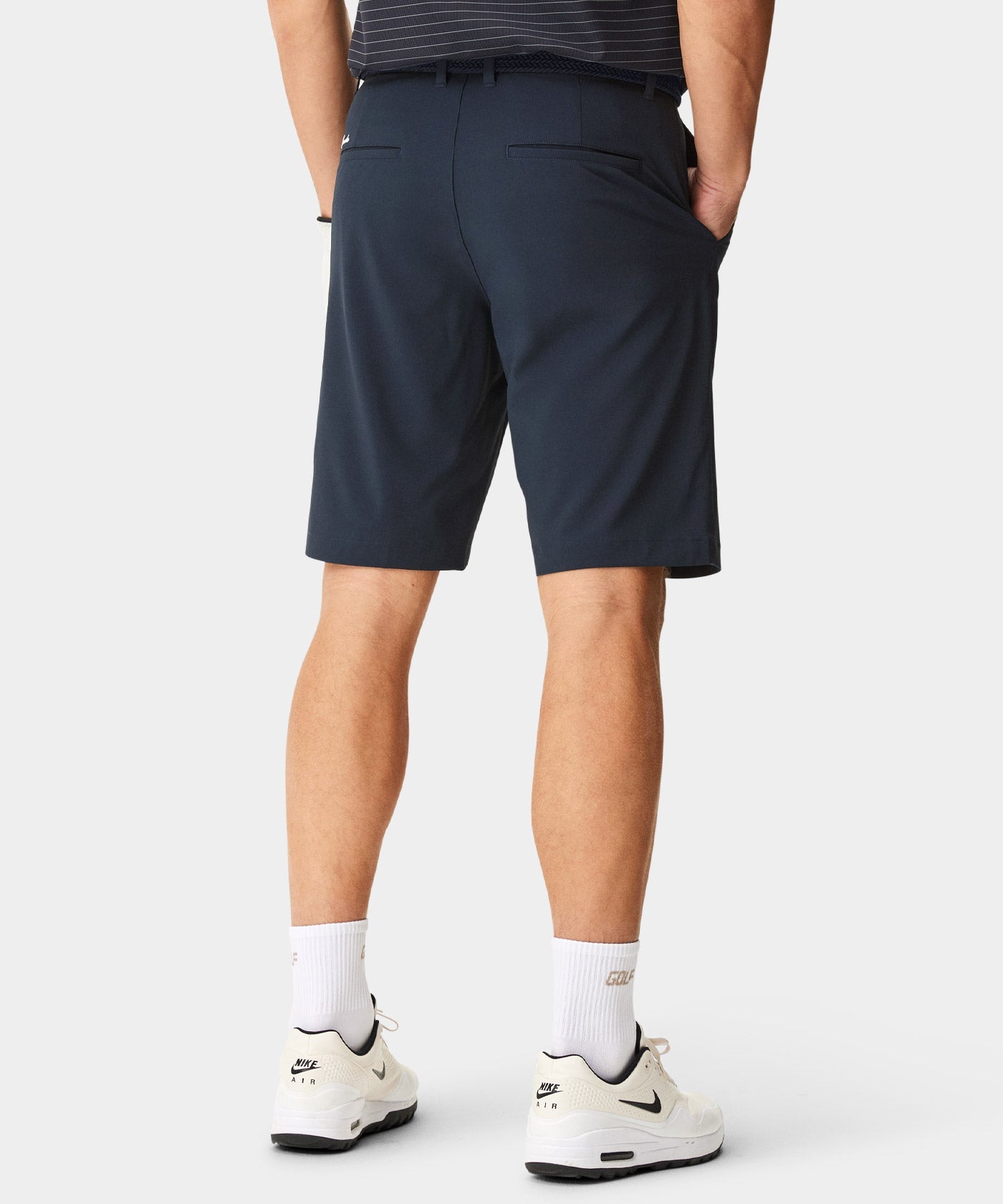 Men's Navy Four-Way Stretch Shorts Macade Golf