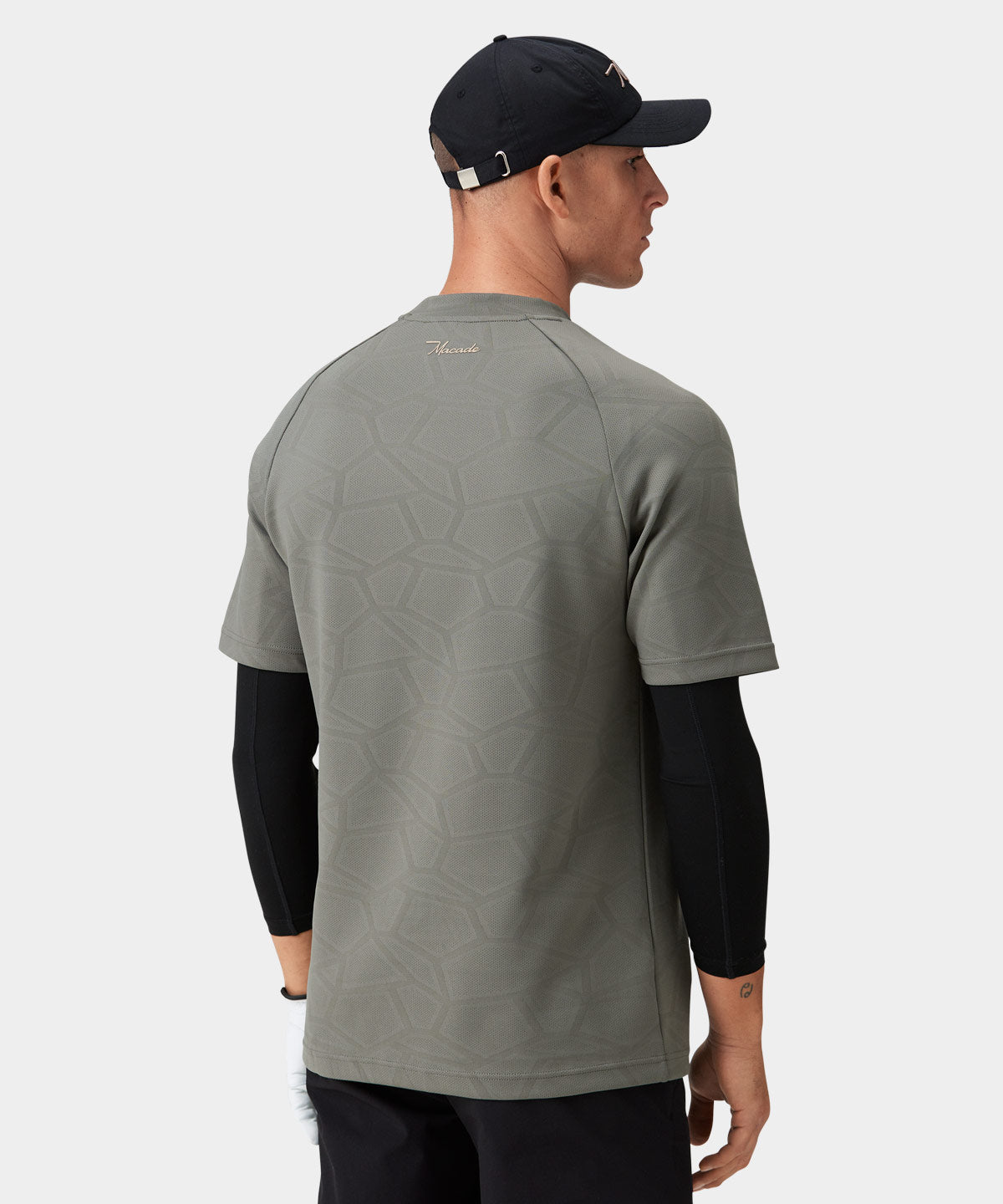 Olive Low Mock Tech Tee Macade Golf