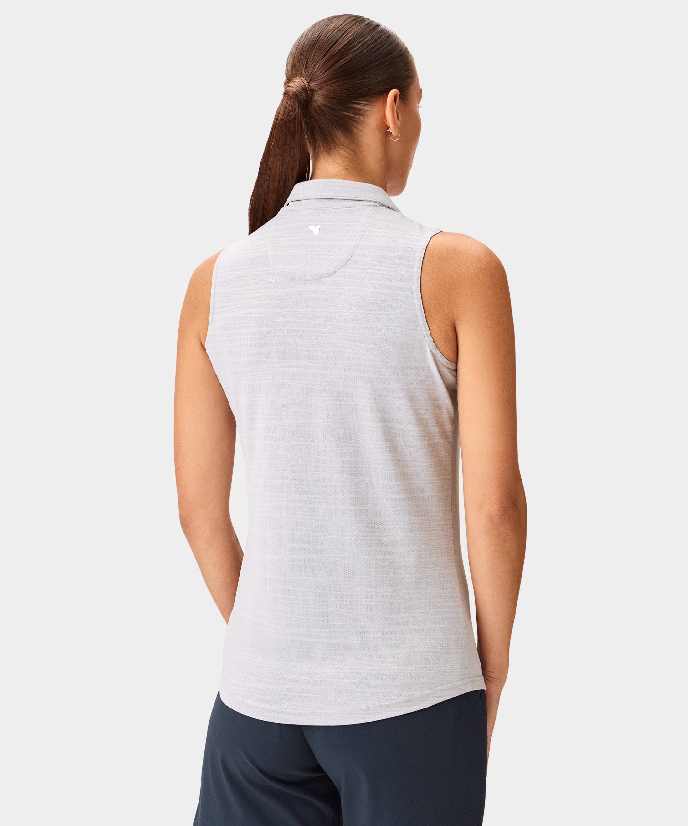 Paige Sleeveless Shirt - Light Grey