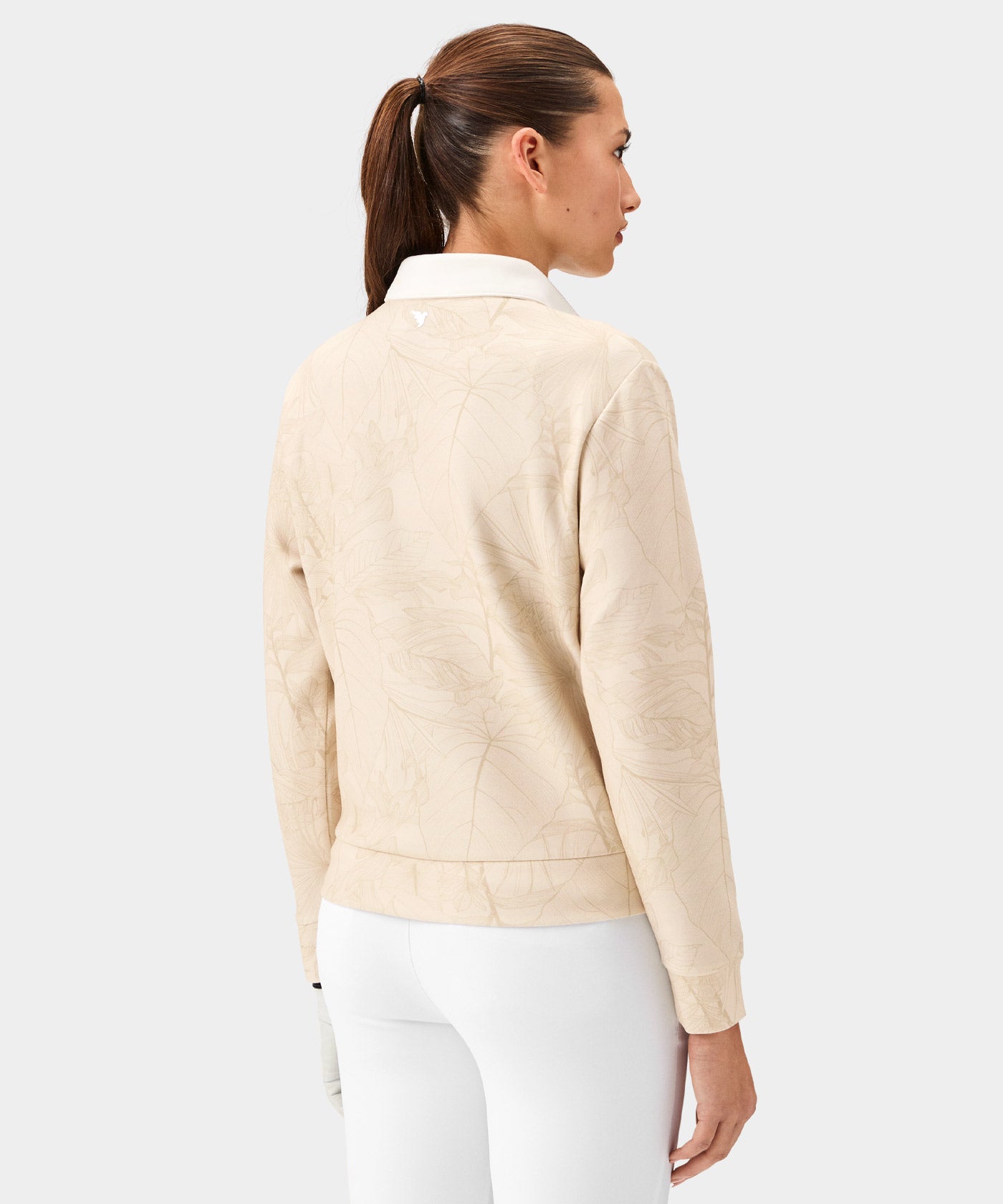 Rae Palm Polo Sweatshirt