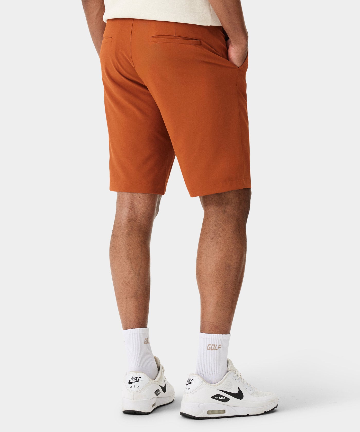 Rust Four-Way Stretch Shorts