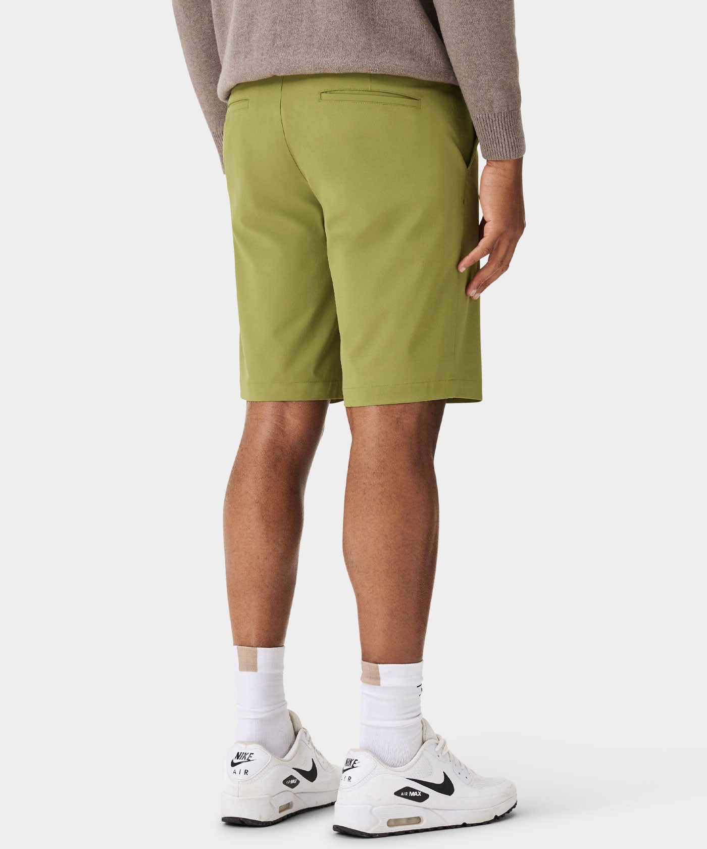 Sheen Green Four-way Stretch Shorts