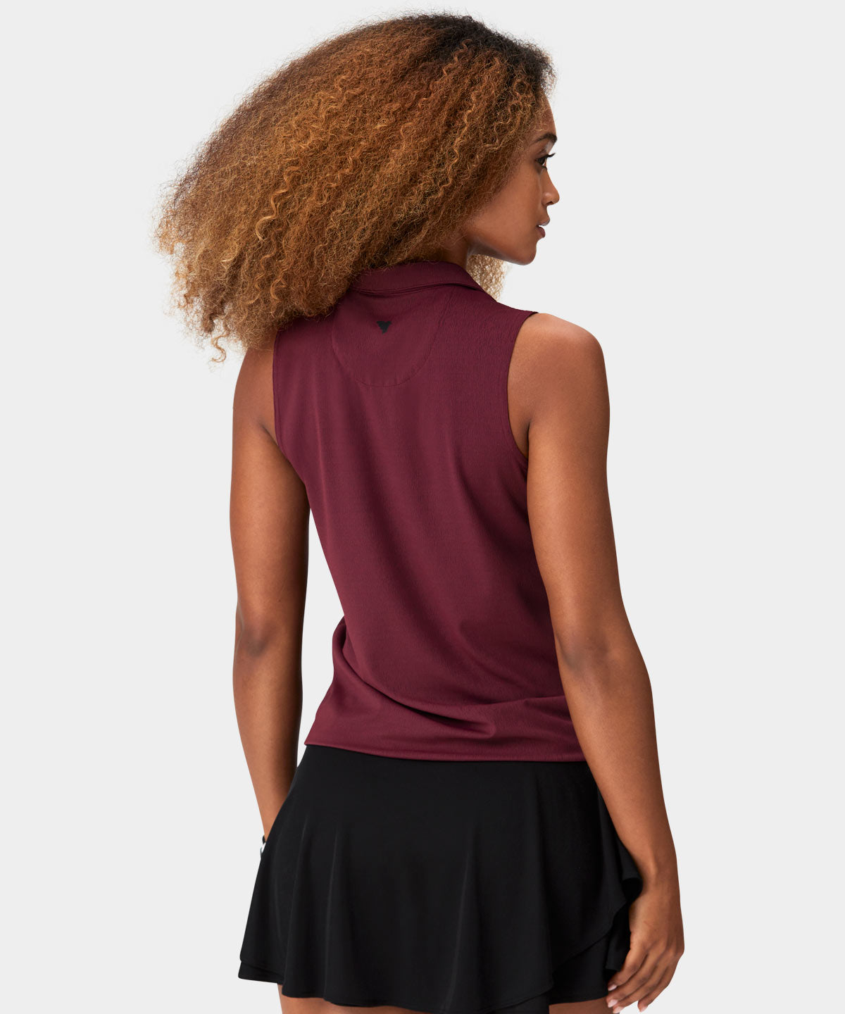 Taylor Burgundy Sleeveless Shirt