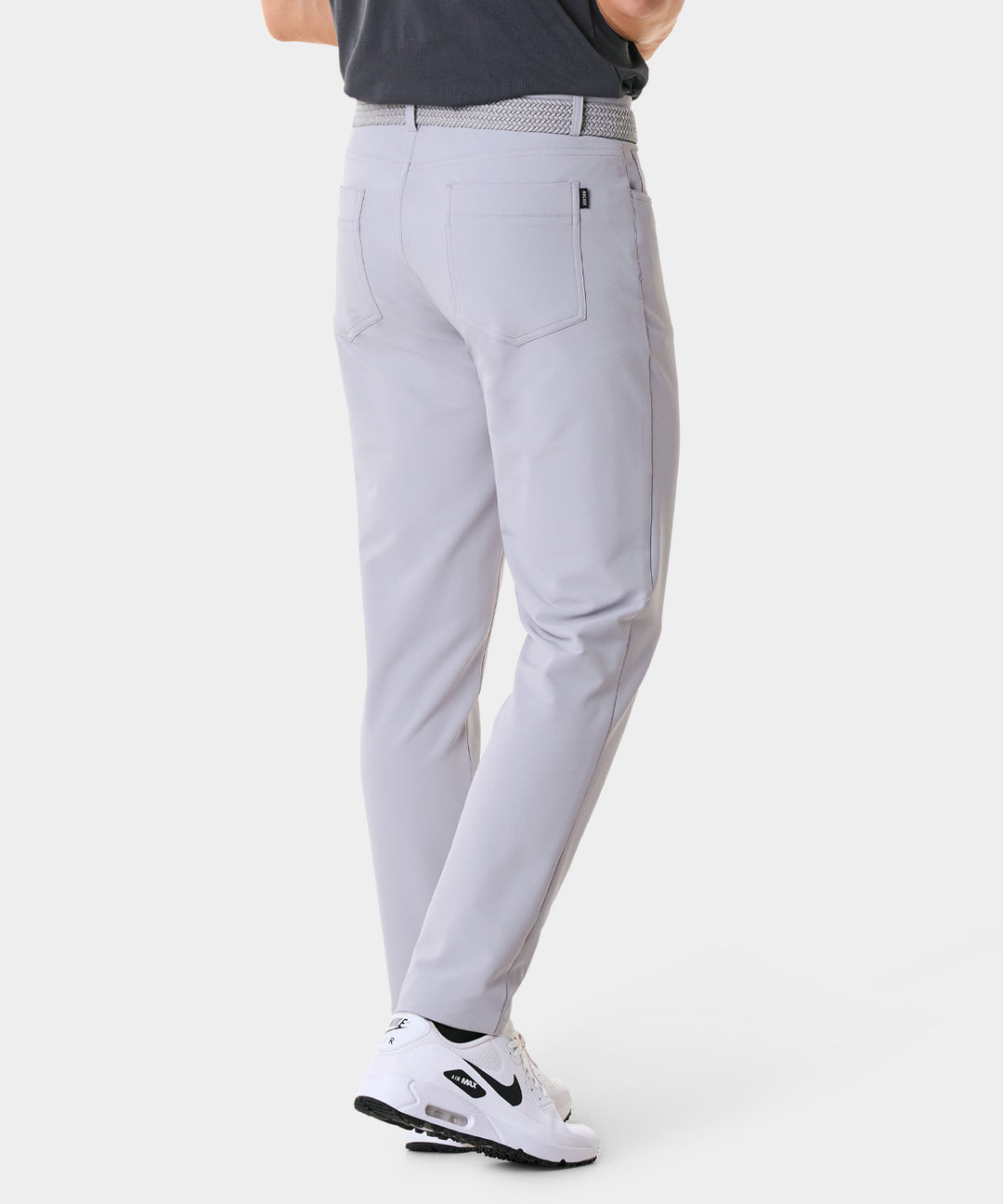 Travis Light Grey Stretch Trouser Macadegolf
