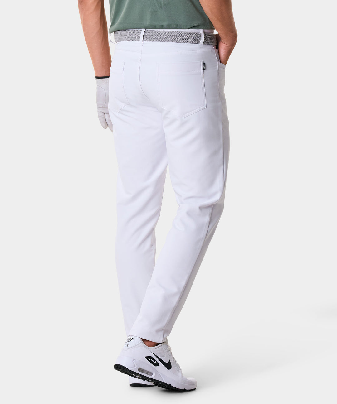 Travis White Stretch Trouser Macadegolf