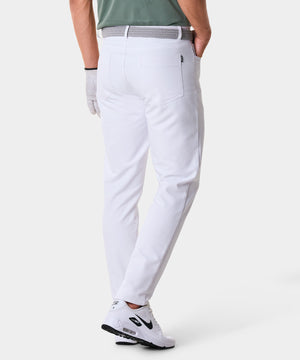Travis White Stretch Trouser Macadegolf