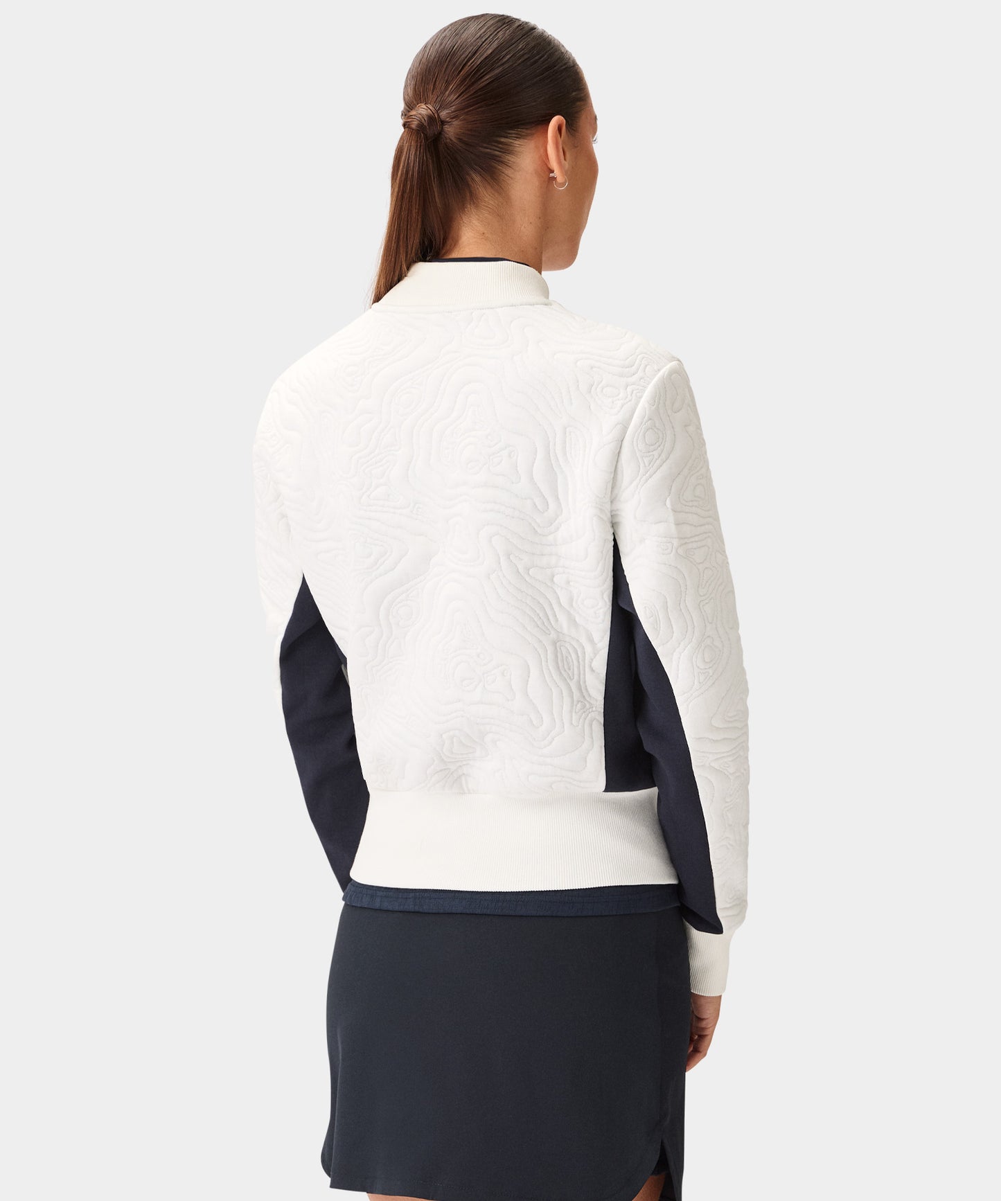 Ridge Mock Sweater - White
