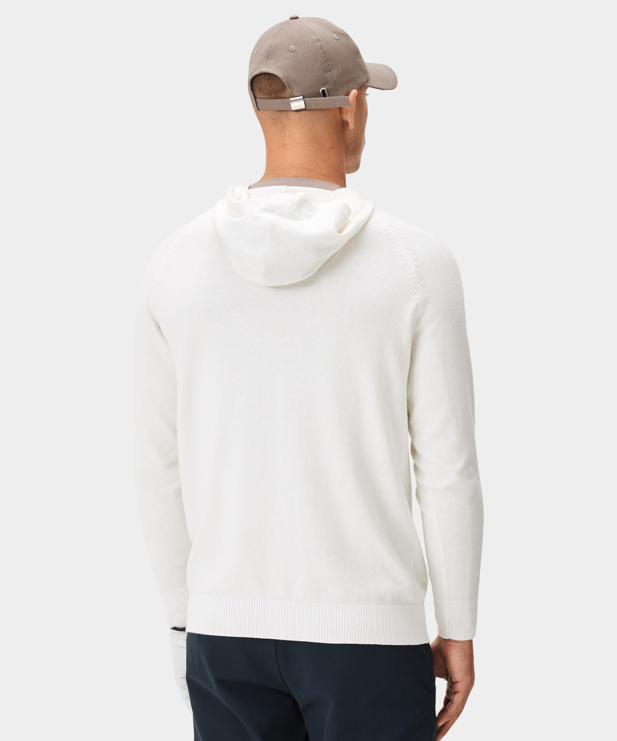 White Tech Knit Hoodie