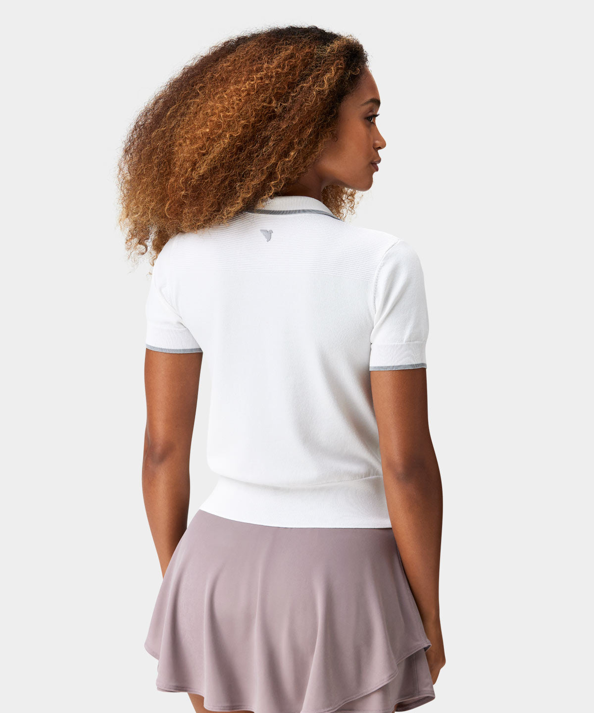 White Range Knit Polo