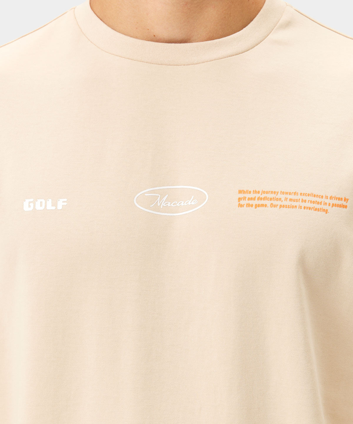 Tan Crossover Tee Macade Golf