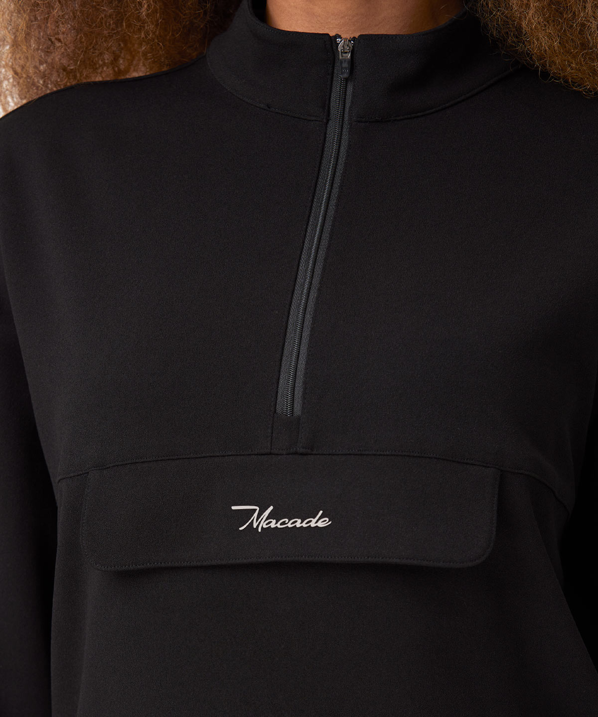 Skylar Black Cropped Air Anorak Macade Golf