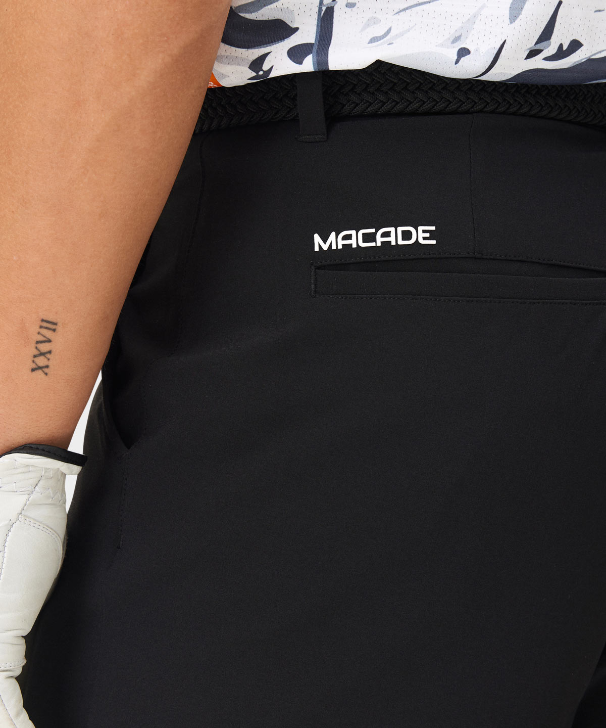 Black Four-Way Stretch Shorts Macade Golf