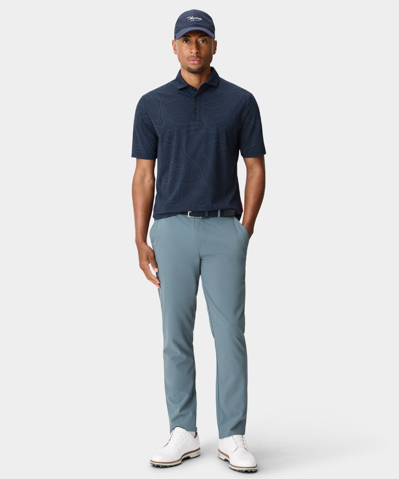 Lightweight Tapered Trouser - Stone Blue